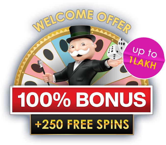 welcome offer. 100% bonus + 250 free spins.